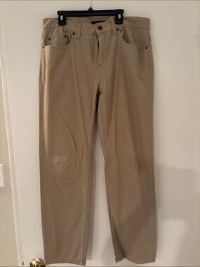 Banana Republic Khaki Straight-Leg Pants